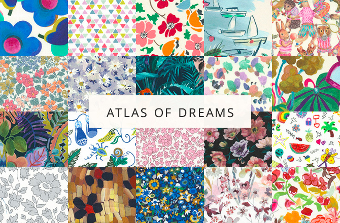 リバティ21年春夏シーズン柄 Atlas Of Dreams デザート がテーマのコレクション リバティ大好き